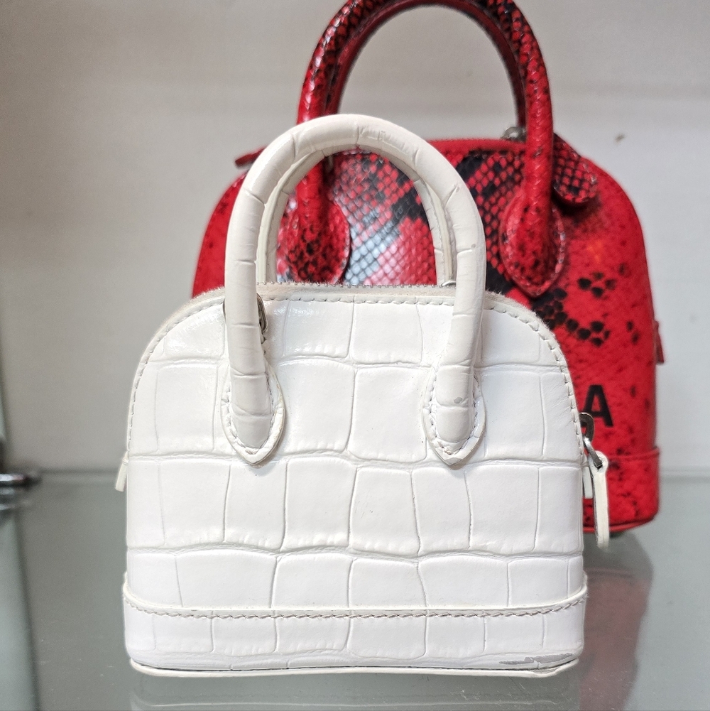 Balenciaga Micro Ville Bag Croc-Embossed Bag - Picture 4 of 13